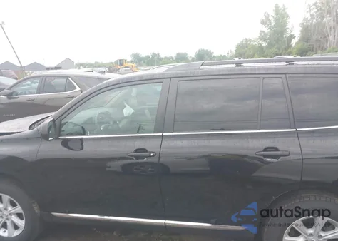 2012 Toyota Highlander Base V6 from USA, damaged, VIN 5TDBK3EH4CS153937